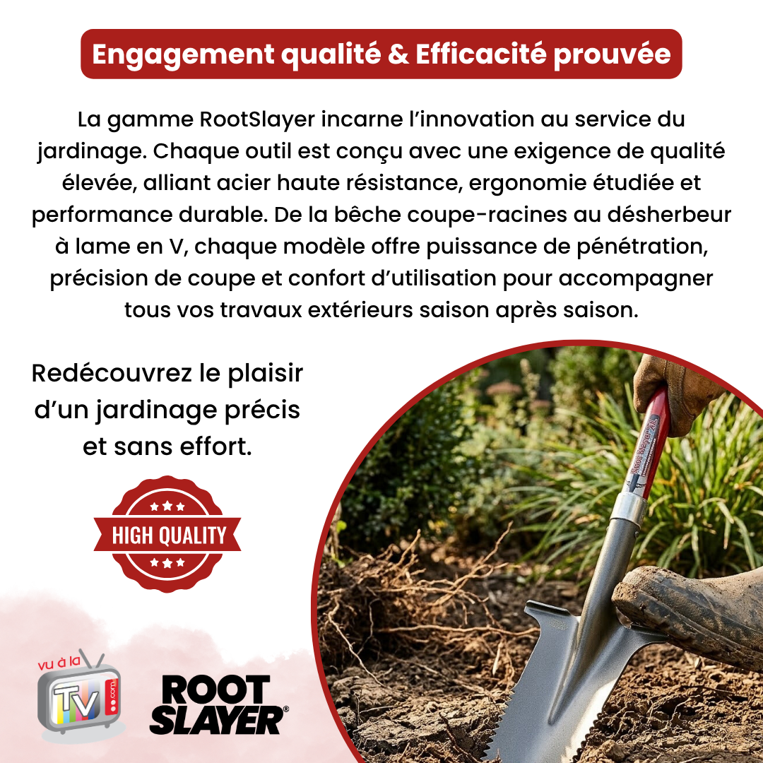 Bêche de drainage à manche XL Rootslayer