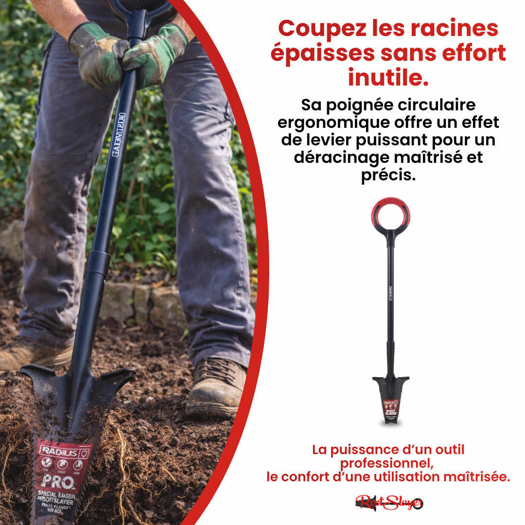 Bêche Professionnelle Spécial Massifs RootSlayer