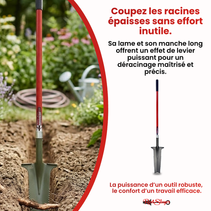 Bêche de drainage à manche XL Rootslayer